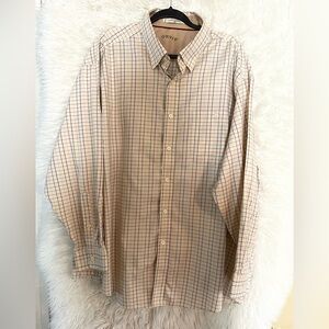 Orvis Men’s Long Sleeve Check Button Down Shirt. Size XXL